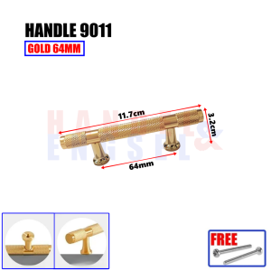 Handel Lemari Minimalis Pegangan Pintu Lemari Tarikan Laci 9011 Grey Gold Aluminium Furniture Rumah