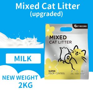 30L Scoopable Bentonite Cat Litter with Ag+ Nanoparticles Lasting Fragrance Odor & Stain Control Dust-Free & Deodorized