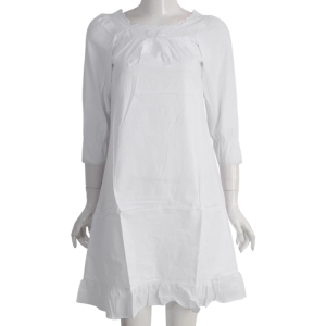 Girls Cotton Princess Sleep Gown Home Daily Sleepwear Mother Nightdress Offer Comfortable Wear for Dreamers White