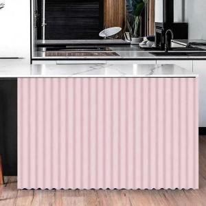 【12H Ship Local Delivery】100x70cm Kitchen Cabinet Door Curtain Makapal Waterproof Black White Grey Blue Beige Brown Pink Green Purple Orange Thickened Flannel Sink Cabinet Door Curtain