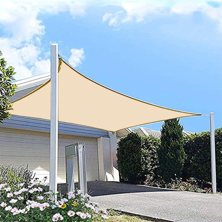 300D Waterproof Polyester Square Rectangle Shade Sail garden terrace ...