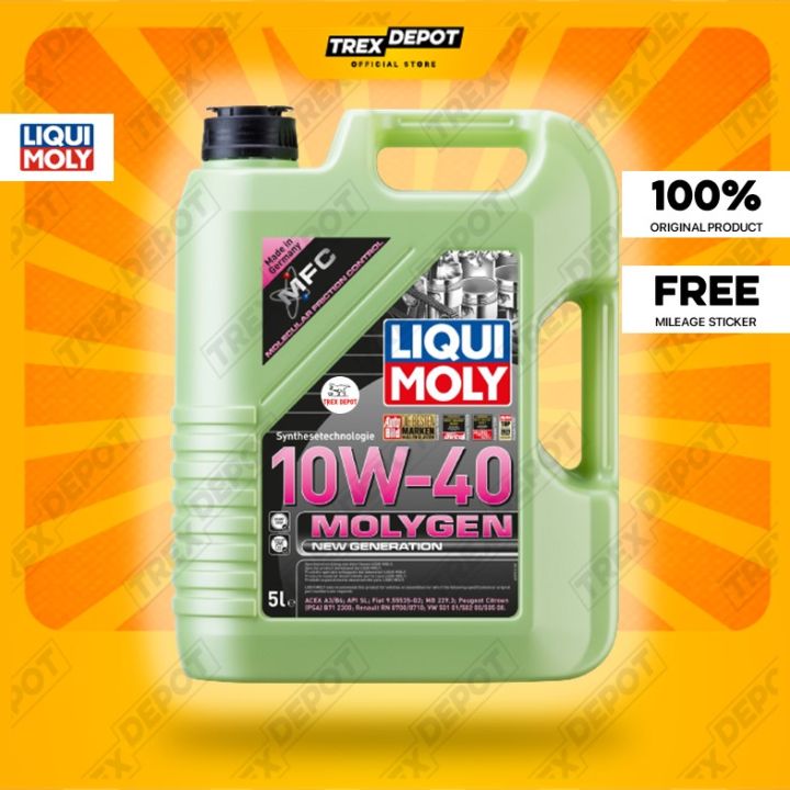 LIQUI MOLY Molygen New Generation Hydrocrack Engine Oil 10W40 (5L) Lazada