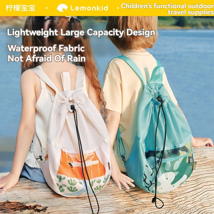Lemonkid Children's Outdoor Drawstring Backpack Waterproof