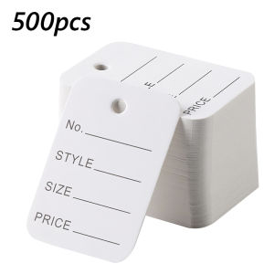 1000Pcs/Lot Price Tag Commodity Hanging Labels for Clothes Label Shop Paper Practical Goods Display Labels Price Tags Clothing Tag Hang Tag String for Marking Clothing Price Price Tags Clothing Tag Hang Tag String Polyester String Tag Seal Clothing