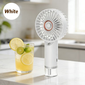 【SG]】🔥2-in-1 HandheldSpray Fan/Mini Portable Electric Fan Strong wind power long endurance USB charging desktop fan