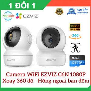 Camera Wifi Ezviz C6N 2.0 MP Xoay 360 độ theo dõi chuyển động full HD 1080p Đàm thoại 2 chiều Camera gia đình camera giám sát camera an ninh trong nhà - Chính hãng