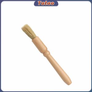 Talao Coffee Grinder Cleaning Brush Wood Handle & Natural Bristles Coffee Tool for Home Kitchen