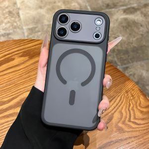 Detachable Camera Protection Matte Clear For Magsafe Case for iPhone Air 17 16 15 14 13 Pro Max Shockproof Bumper Magnetic Cover