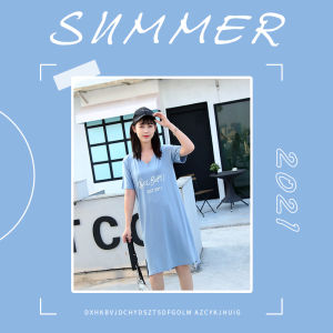 QXshop เดรสคอวีสกรีนข้อความ แมทซ์ง่ายให้ลุคคุณหนู รุ่นนี้มี 4 สี โทนสุภาพ สไตล์ชิวๆแบบนี้ ต้องมีแล้วป้ะะ