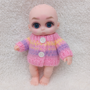 [Chỉ áo KHÔNG KÈM DOLL] Áo Len Cho Búp Bê Tái Sinh Nhựa mềm 12 cm 5 inch Vinyl Reborn Baby Doll