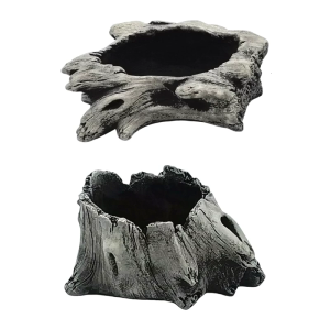 Artificial Tree Stumps Vase Decorative Planter Pots Barks Flower Pots Bucket for Plant Rustics Creative Cactus