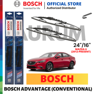 Bosch Advantage Wiper Blade set for Mazda 6 2012-Present (24/16) 2pcs