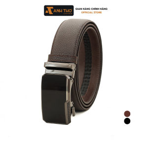 Thắt lưng da bò M2T4-62 mặt khoá kiếng tự động chất da bò Hạt mềm mại bảo hành 03 năm Anh Tho Leather