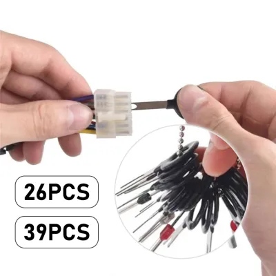 26/39 PCS Car Terminal Removal Tool Wire Plug Connector Extractor Pin Needle Puller Release Kit