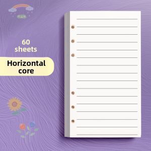A6 6-Hole Loose Leaf Refill Paper Blank Inner Pages for Planner Notebook Journal Replaceable Inserts2026