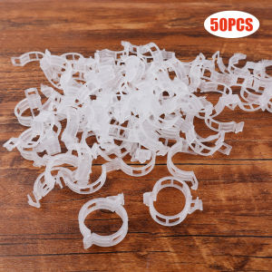 50PCS Plastic Plant Clips Supports Connects Reusable Protection Grafting Fixing Plant Vegetable Tomato Tools Garden Supplies