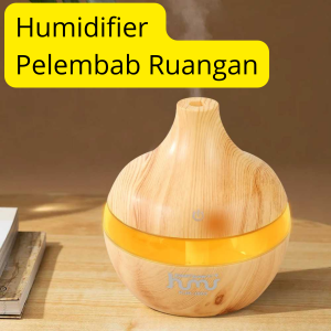 COD Air Humidifier Diffuser Ultrasonic Aromatherapy Pelembab Ruangan 300ml