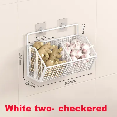 [🇵🇭 Stock&COD] Kitchen Wall Mounted Organizer Rack Storage Hanging Shelf Bathroom Stainless Organizer