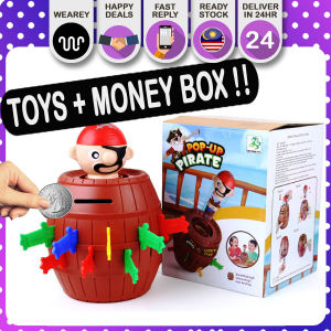 Children Party Games Tricky Creative Interactive Pirate Bucket Toy & Money Box Permainan Budak & Kotak Duit Kreatif Menarik