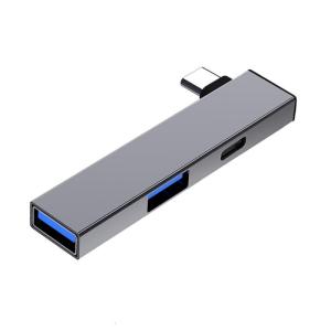 4 trong 1 USB C HUB với USB3.0 usb2.0port Loại C để loại C + 2USB Adapter Bộ chia USB 5Gbps USB C Cổng dữ liệu 480Mbps USB2.0