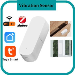 Tuya Zigbee Smart Vibration Sensor DetectionTuya Smart Life APP NotificationReal-Time Motion Shock Alarm