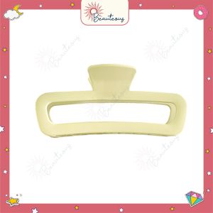 Jedai Rambut Jumbo Fashion Simple Wanita Jepit Plastik Doff Tebal Hair Claw
