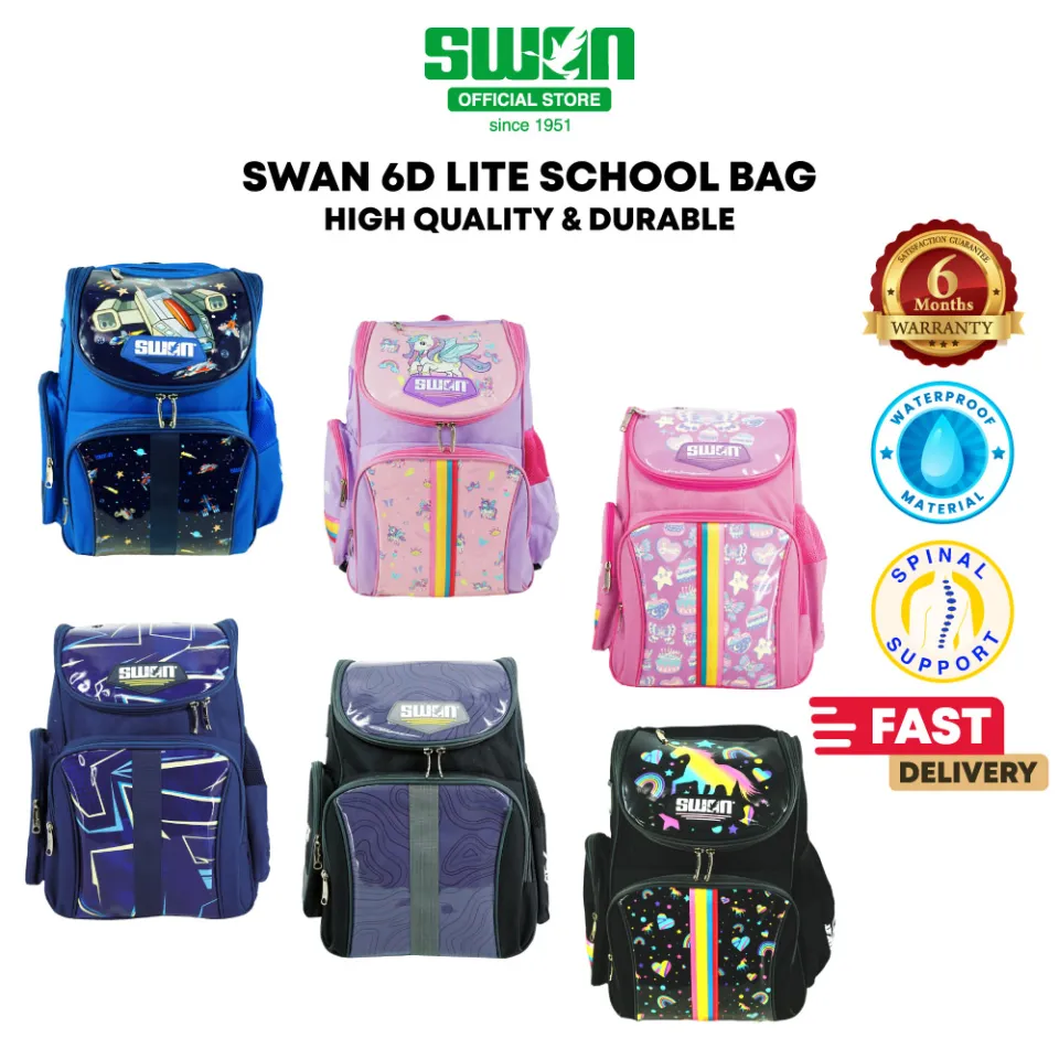 Swan 6D Lite School Bag Beg Sekolah XXL Lazada