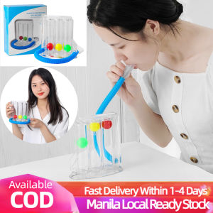 Deep Breathing Exerciser Three-ball Apparatus Measurement System Health Care Rehabilitation Training Lung Breathing trainer Respiratory Exerciser Vital Capacity Spirometer