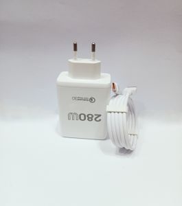 Charger For VVO IQOO Fast Charger 280W Quick Charge3.0 Casan HP Batok + Kabel USB Fast Charging