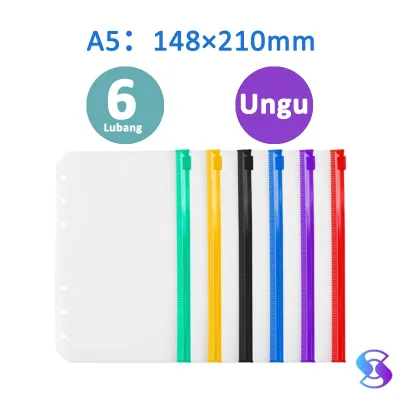 ZIPLOCK BINDER /Kantong Penyimpanan Tagihan/Binder Divider/Zipper Pocket/ZIPLOCK SLEEVE WARNA BINDER
