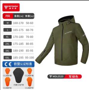 Jaket Motor Waterproof Riding Protector Motowolf MDL0520 Anti Angin