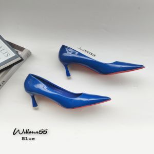 Maude GUESIS - Sepatu Kerja Wanita Heels 5cm Glossy Elegan | WILLONA 55