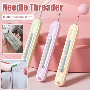 Household Two-in-One Needle Threader Multi-function Thread Remover Thread Picker Elderly Thread Guide Artifact Manual Sewing Tool家用二合一穿针器