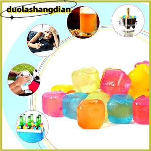 [Duola] 12 Cái Bộ Whisky tái sử dụng ICE CUBE mùa hè chịu mài mòn đá Whisky Cubes phụ kiện nhựa