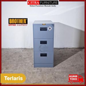 BROTHER Filling Cabinet Besi 3 Laci B 103 | Filling Kabinet Kantor Drawer