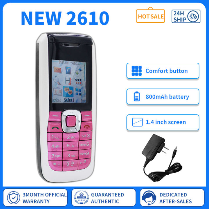 Original Brand 2610 Mobile Phone Classic Keypad Phone Basic Simple ...