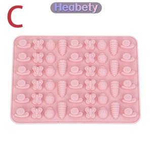 Heabety  Trộn Trái Cây Động Vật Silicone Sô Cô La Khuôn Thỏ Cá Fudge Kẹo Thạch Khuôn Hình Học Trái Tim Bánh Trang Trí Nội Thất Baking Ice Khay Quà Tặng