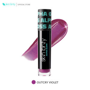SKIN BRITY Alpha Gloss Stay Glossy Lip Gloss ลิปกลอส ที่ฉ่ำวาวสุดพลัง เม็ดสีแน่น ติดทน เนื้อสัมผัสบางเบาที่ ไม่เหนียวเหนอะหนะ พร้อมสารบำรุง ช่วยให้ริมฝีปากแลดูอวบอิ่ม