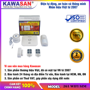 Thiết bị báo trộm qua điện thoại thông minh KW-268 WIFI SIM