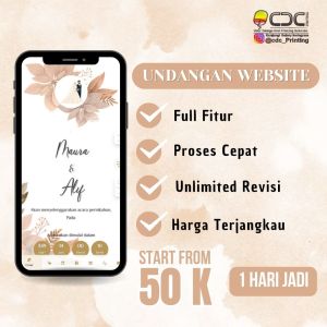 UNDANGAN PERNIKAHAN DIGITAL WEBSITE CANTIK ELEGAN DAN UNIK