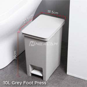 Nexcam 15L/20L Foot-on Sorting Bins Large Garbage Storage Box Plastic Garbage Sorting Paper Basket Trash can