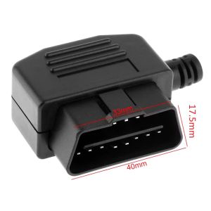 1 Jack cắm Nam đầu nối dây cáp OBD 16 pin cho xe hơi ô tô