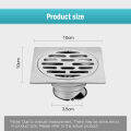 【DR】Bathroom Floor Drain Stainless Steel Backflow Preventer With Trap Anti Odor Floor Drain Cover. 