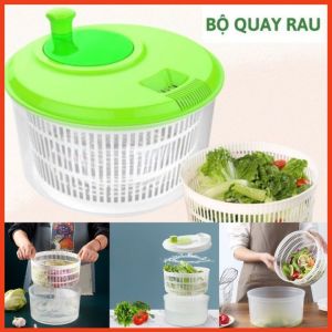 rổ quay rau loại lớn26x26x22cm rổ quay rau sống hoa quả