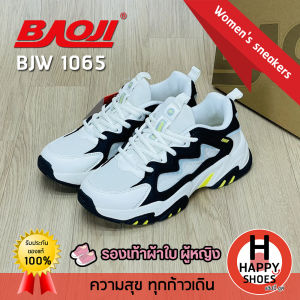 [🥇บาโอจิแท้100%🔢ไซส์37-41🆓ฟรี...ถุงเท้า 1 คู่] BAOJI รุ่น BJW1065 รองเท้าผ้าใบหญิง รองเท้ากีฬาหญิง รองเท้าวิ่งหญิง พื้นนุ่ม เบา สวมใส่สบายเท้า