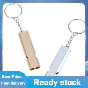 Sports🚴🏻‍♀️ Hợp kim nhôm khẩn cấp Survival còi cắm trại ngoài trời Đi Bộ Đường Dài công cụ W Keychain