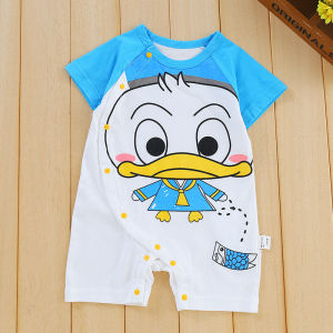 【C107】High Quality Cotton Newborn Baby Romper 0-24M Baby Romper Toddlers Jumpsuit Dinosaur Unicorn Donald Baby 宝宝纯棉爬服