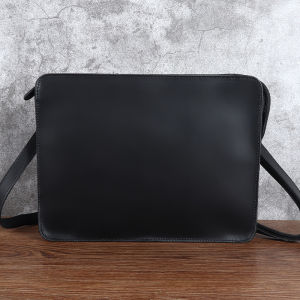 Royal Bagger Men Messenger Bags Business Envelope Bag Shoulder Sling Bags Crazy Horse Leather Long Purse Handbag Clutch Bag Genuien Cow Leather