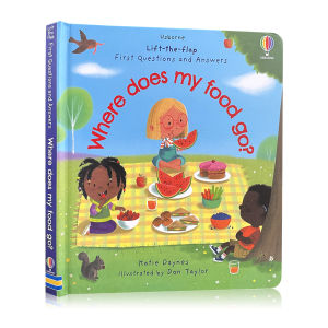 Usborne Lift-The-Flap Board Book First Question​s and​ Answers Activity Book for Toddler Young Children First Library Bedtime Stories Reading Gift English 3D Flip Picture Book Preschool Education Book Early Learning Material for Kids Beginning Reader