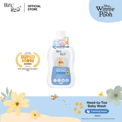 BZU BZU Winnie The Pooh Head to Toe Baby Wash Calming Scent (200ml)